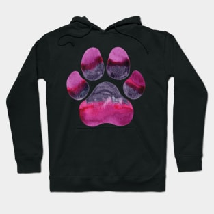 Purple Paw Print Hoodie